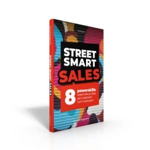 3D omslag van boek "Street Smart Sales"