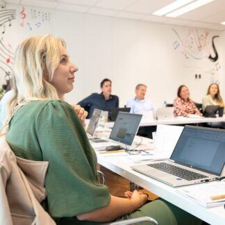 Cursisten tijdens de Training Onboarding in klaslokaal
