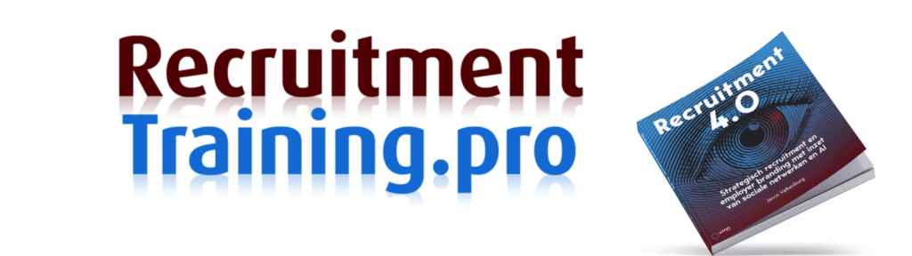 Banner RecruitmentTrainingPro met 3D boek