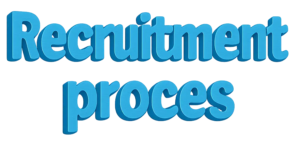 Recruitment proces (tekst-afbeelding)