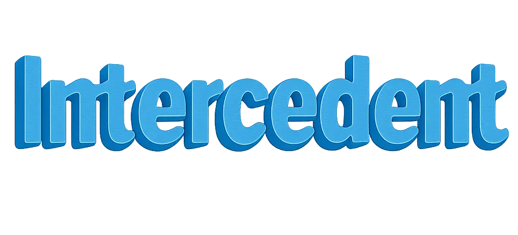 Intercedent (woord in 3D text)