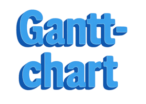 Gantt-chart (3D-text)