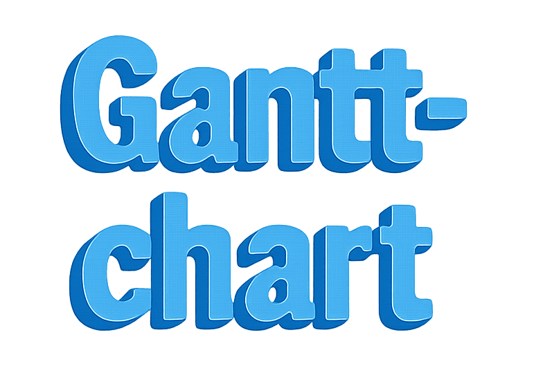Gantt-chart (3D-text)