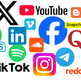 Social media icons collectie. Image by Ibrahim.ID