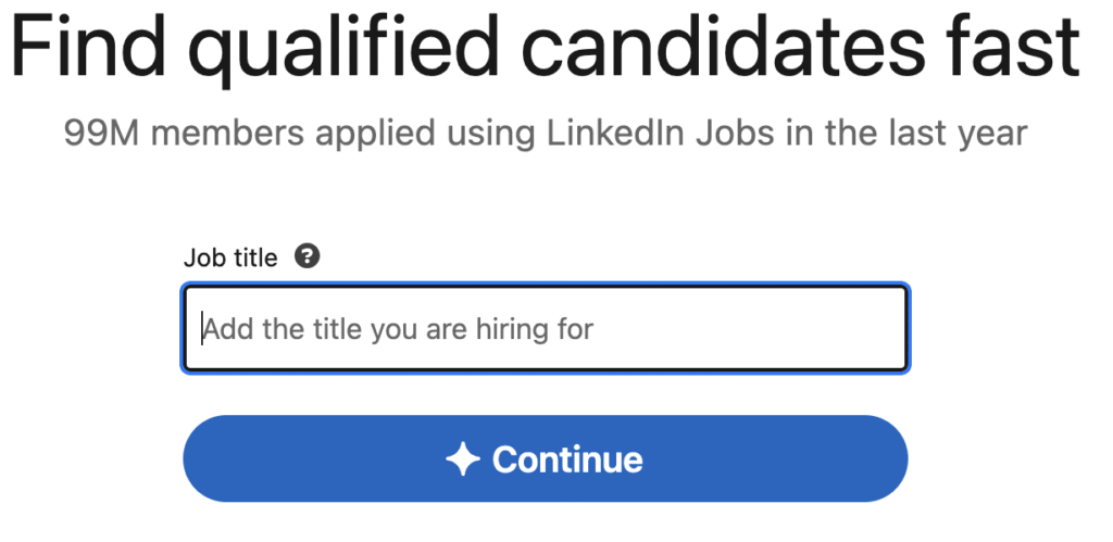 LinkedIn Jobs Nederland vacature plaatsen interface
