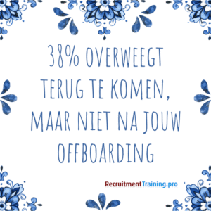 Tegeltjeswijsheid met tekst: 38% overweegt terug te komen, maar niet na jouw offboarding