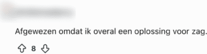 Afwijsreden: overal een oplossing voor