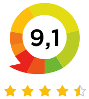 Klantenvertellen met onderwijsscore beoordeling van 9,1